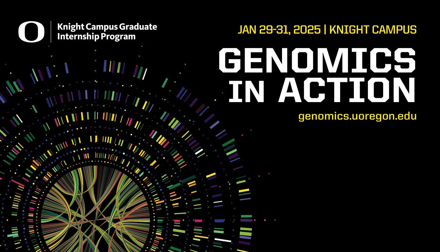 Genomics in Action at the Knight Campus, Jan 29-31