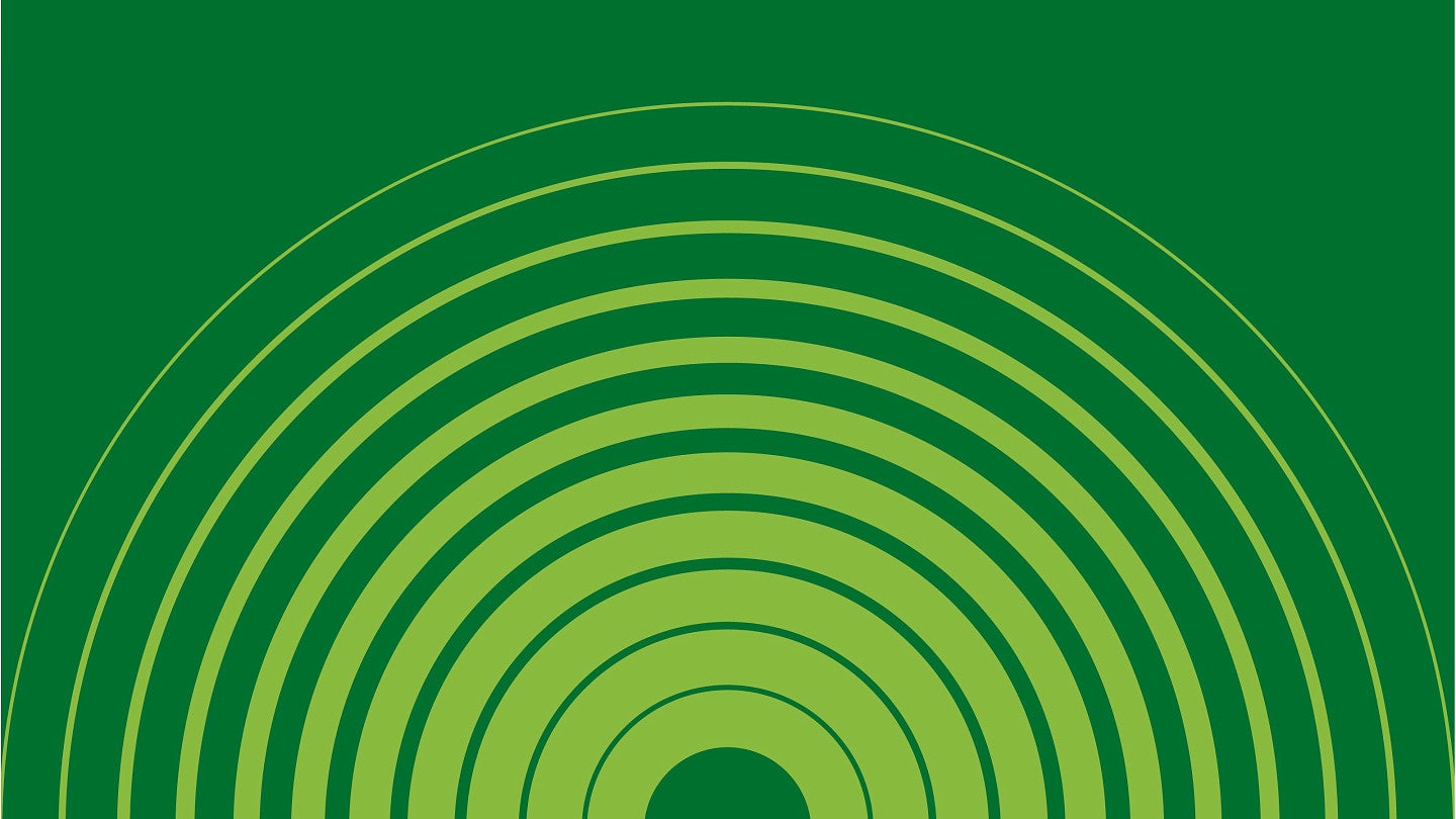 green background with a lighter green sound wave