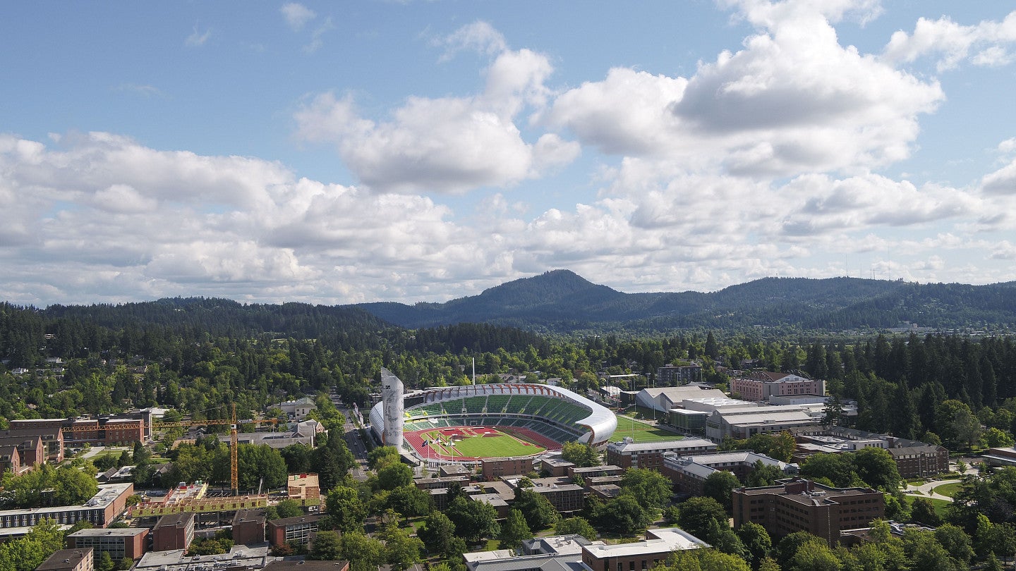 University of Oregon from the air