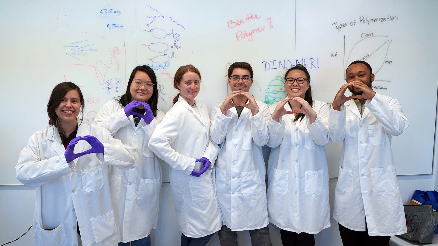Knight Campus Graduate Internship Students in lab