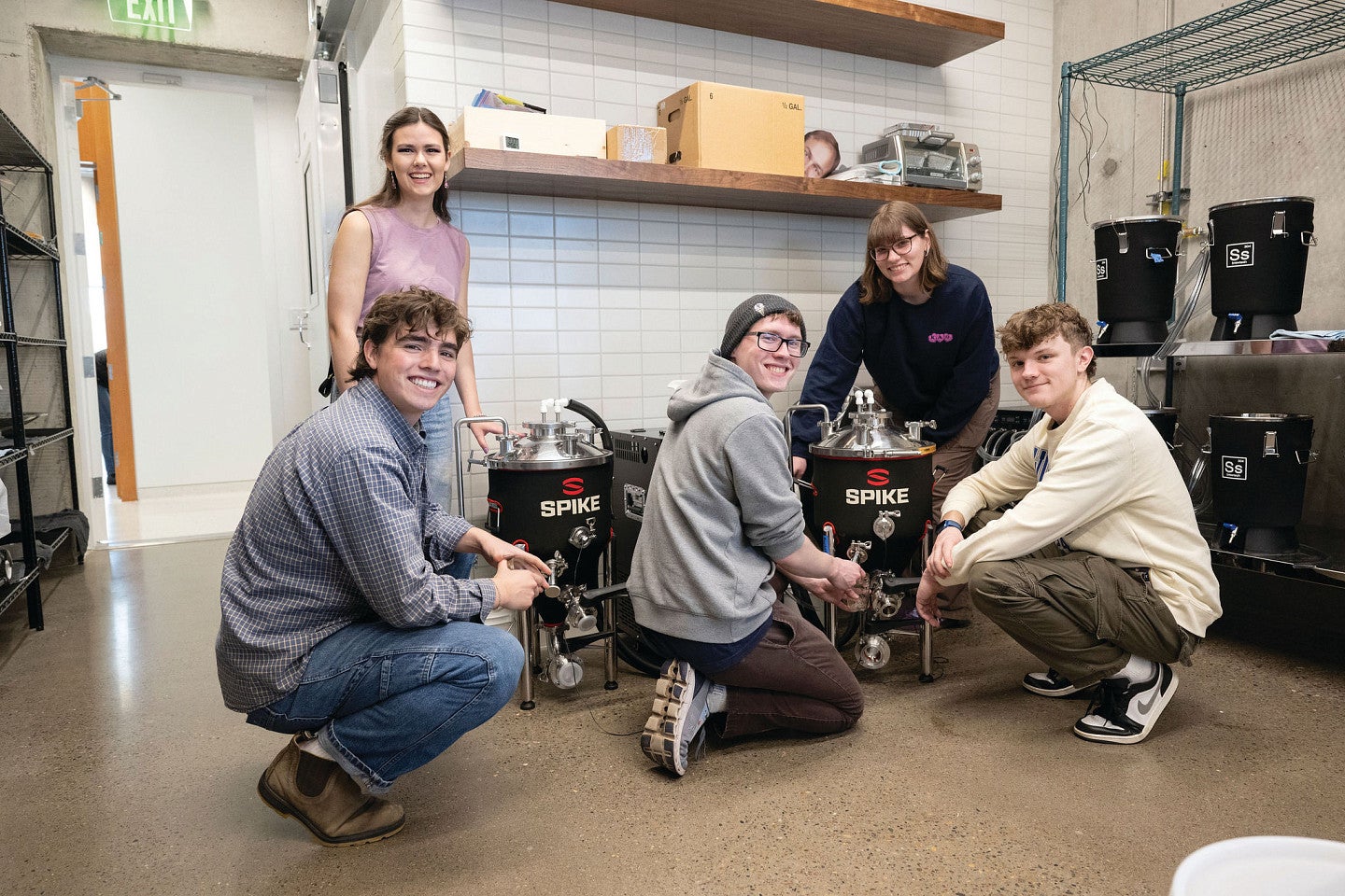 Brewing Innovation students