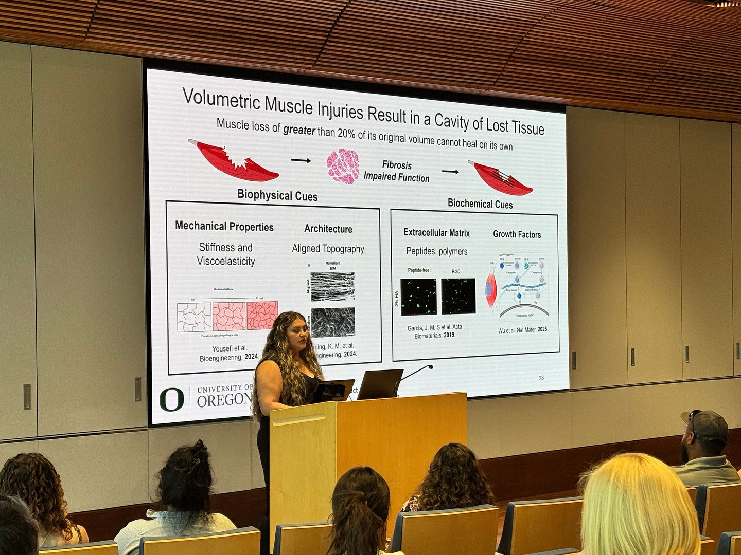 BioE Student giving PhD thesis