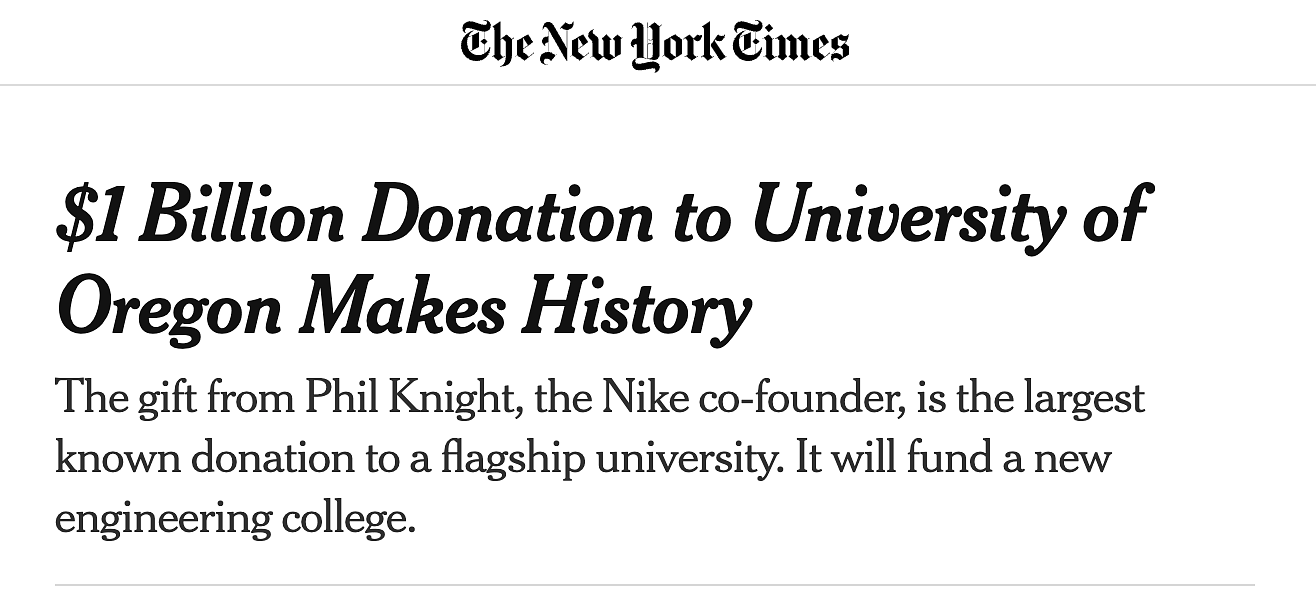 New York Times Article