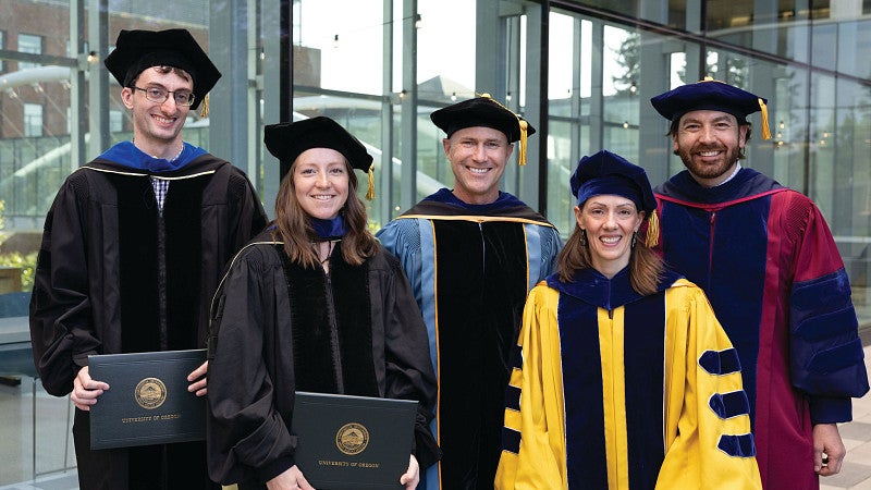 Commencement 2025 PhD Students and Professors
