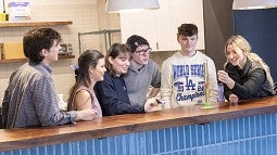 BRIN Minor Students behind the bar