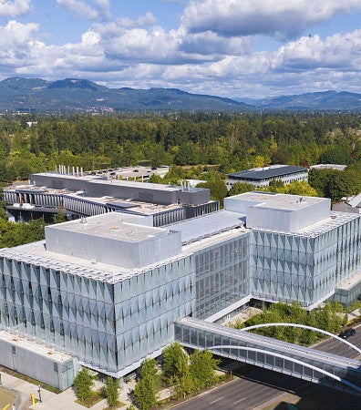 Aerial view of Knight campus