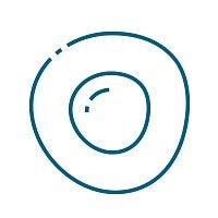 an outline line simple of a cell