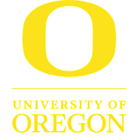 yellow O with text that reads 'University of Oregon'